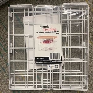 Stackable Utility Under Shelf Basket (2 pack)
